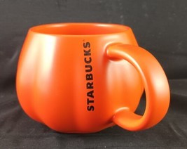 Starbucks Mug Ceramic Autumn Europe Pumpkin Matte Orange Halloween 12oz MINT OBO - £39.77 GBP