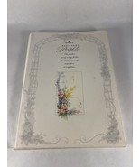 Vintage Hallmark Stationery Portfolio Floral Garden 20 Paper Sheets 9 En... - $11.65