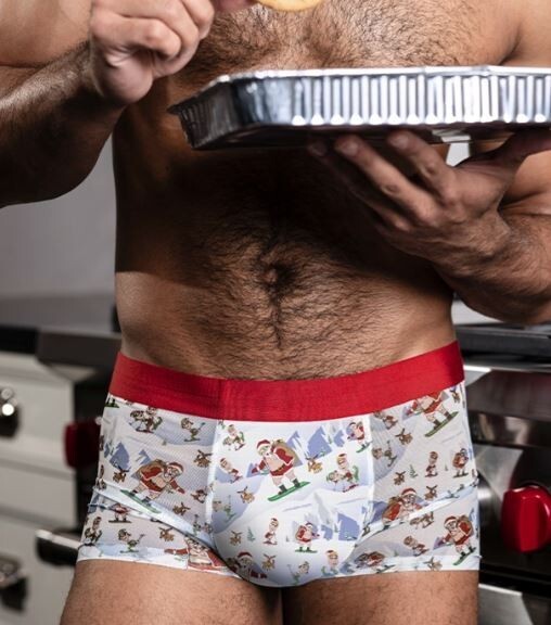 MALE POWER SHEER PRINTS SHORT SEAMLESS ST DICK - $21.99