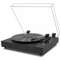 Vintage 3-Speed Turntable Bluetooth Input Record Player Vinyl Record Pla... - £118.01 GBP