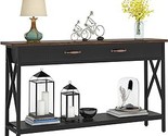 70.9 Inch Long Sofa Console Table With 2 Drawers And Storage Shelf For E... - $296.99