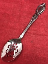 Oneida Community Stainless Plantation Design Vtg 8.5&quot; Straining Serving Spoon - $14.80