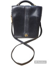 Mitchell Luxury Leather Purse Bag  Cross Body Black Made In USA . - $70.47
