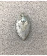 Dragon Veins White Black 40x20mm, 20x40mm stone cab cabochon, agate, Mar... - $8.17 CAD