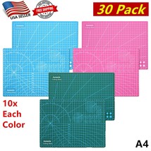 WHOLESALE LOT of 30 Pack Cutting Mat Self Healing Board A4 Size Blue Pink Green - £48.22 GBP