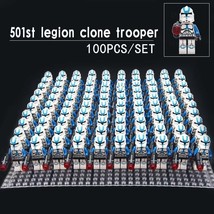 100pcs/set 501st Legion Clone troopers Star Wars Revenge of the Sith Minifigures - £110.08 GBP