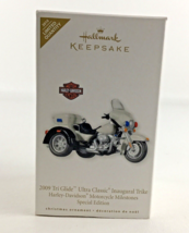 Hallmark Ornament Harley Motorcycle 2009 Tri Glide Ultra Classic Inaugural Trike - £26.61 GBP