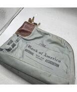 ANTIQUE VINTAGE 1940S BANK  Of America Deposit  BAG WITH LOCK AND KEY SE... - $540.28 MXN