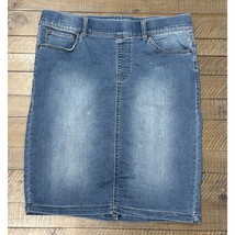 One 5 One Pull On Straight Pencil Denim Skirt Straight - Size L - $11.30