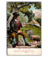 Paddy an His Pig St Patrick&#39;s Day DB Postcard XC7 - €3,32 EUR
