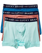 Lucky Brand Mens 3 Pack Cotton Modal Boxer Briefs Assorted Colors-Small - $24.99