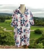 BONOBOS 100% Cotton White Floral Short Sleeve Shirt Size M - $19.79