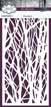 Creative Expressions DL Stencil 4&quot;X8&quot; By Andy Skinner-Woodland - £15.65 GBP