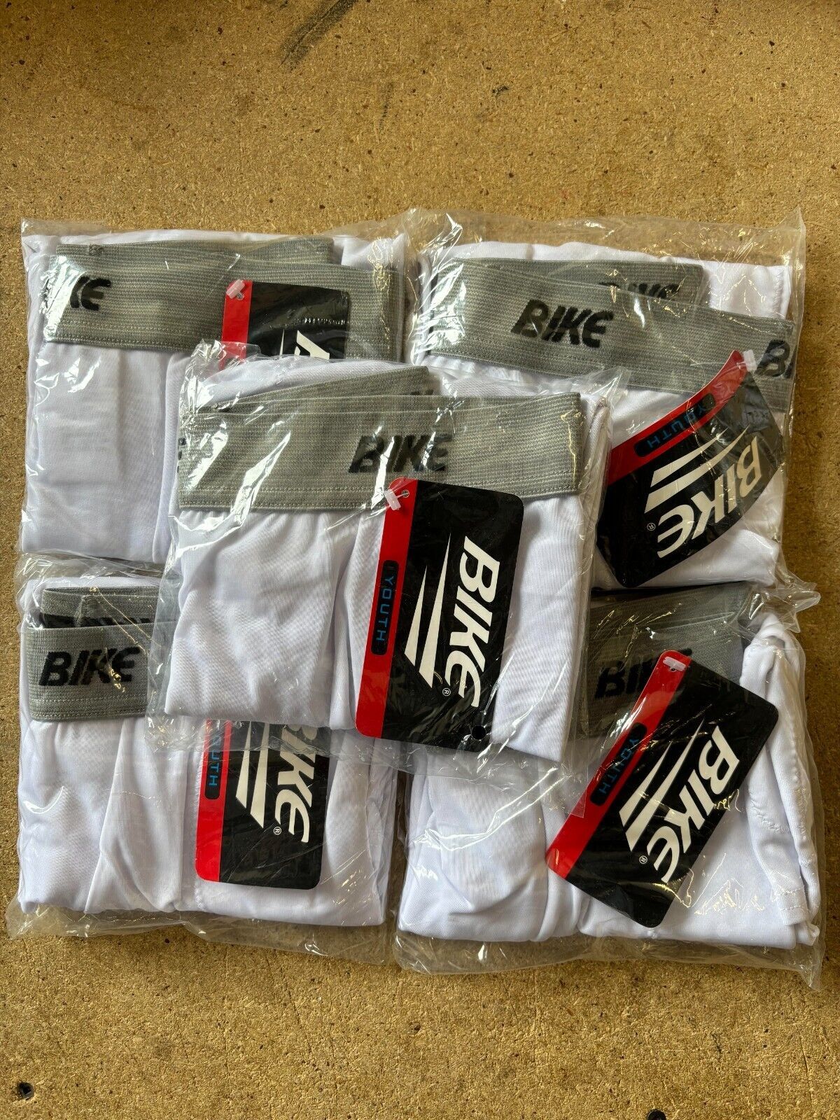 NEW 5PRS BIKE ATHLETIC FOOTBALL GIRDLE COMPRESSION SHORTS BYGR35 YOUTH L... - $14.24