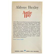 Antic Hay Aldous Huxley Classic Vintage Paperback 1965 Edition Perennial P30 image 2
