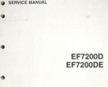 Yamaha EF7200D Generatore Servizio Negozio Riparazione Manuale EF7200 - $39.98