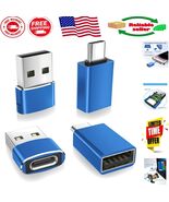 Aluminum USB-C Adapter 4-Pack - Fast Charge &amp; Data Transfer for Home &amp; O... - $26.46 CAD