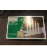 NICE Vintage Electric Noma Holiday red green Candolier 5 light lamp 80&#39;s... - $722.07 MXN