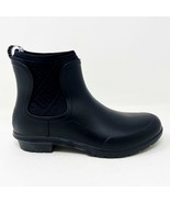 UGG Chevonne Black Waterproof Chelsea Womens Rubber Sheepskin Rain Boots - $58.86 CAD