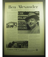 1958 Union Oil Company Ad - Ben Alexander - £14.55 GBP