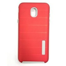For Samsung J3 2017 Cross Stripes Case RED - $5.86