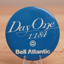 Vintage Day One 01-01-84 Bell Atlantic Union Strike Button Pinback Blue 2” - £7.24 GBP