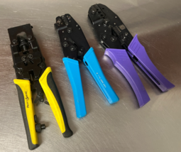 TOOLS set various CRIMP crimping Hand Ratcheting tool 3 pcs set - $1,399.39 MXN