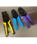 TOOLS set various CRIMP crimping Hand Ratcheting tool 3 pcs set - $1,399.39 MXN