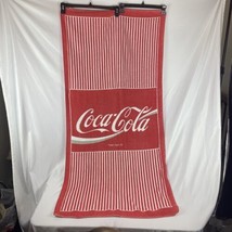 VINTAGE 1988 Souvenir Coke Coca Cola Bar Mancave Garage Towel Beach Summer 56x26 - £14.22 GBP