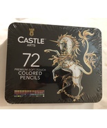 Castle Art Supplies 72 Colored Pencils Set for Coloring Books  - £29.60 GBP