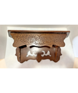 Vtg Scroll Work Victorian Style Wood Wall Hanging Shelf Knickknack with ... - $52.25