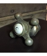 Antique Vintage Brass Cold Water Faucet X Tap Knob Metal with Porcelain ... - $280.60 MXN