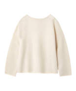 ANAHITO Merino Wool Ivory White Slouchy Oversized Pullover Light Sweater... - $3,974.26 MXN