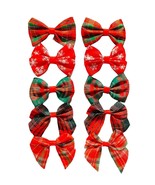 CHRISTMAS HAIR BOW BARRETTES 2-PACK - $7.18 CAD