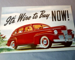 1941 Ford Auto Sales Advertising Postcard Russells Garage Loch Sheldrake NY - $19.75