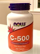 Now Foods C-500 Antioxidant Protection w/ Rose Hips - 250 Tablets - Ex: 11/24 - $14.25