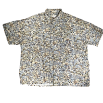 Pierre Cardin Shirt Adult 3XL Big Cotton Hawaiian Floral Button Up Casua... - £14.48 GBP