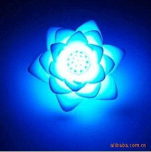 Color Change Lotus Flower LED Night Light Decoration Candle Lamp Night l... - $2.26