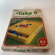 Vintage Take 5 Hi-Q Game by Gabriel Strategy Complete Game NO 77452 1977 - £7.89 GBP