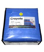 Crayola 3 Piece Quilt Set Full Queen 100% Cotton Shell Blue Red Reversible  - $44.99