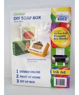 DIY Soap Favor Printable Craft Boxes Customize Blanks 12 Pre-Cut Zumi Bo... - £25.98 GBP