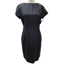 Andrea Viccaro 100% Wool Dress Black Fully Lined Sz 10 VTG 80s 90s NWT  - $59.40