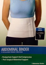 Curad Abdominal Binder 9&quot; Premium 3 Panel Small/Medium 30-45&quot; - £26.19 GBP