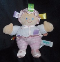 Taggies Signature 2006 Baby Doll Pink White Soft Stuffed Animal Plush Toy Lovey - $19.00