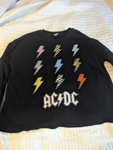 Acdc Girl Crop Sweatshirt - $7.91