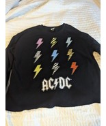 Acdc Girl Crop Sweatshirt - $149.08 MXN
