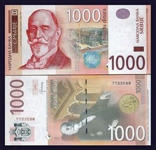 Serbia Banknote 1000 Dinara, UNC, 2014 Dinar - $24.08 CAD