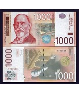 Serbia Banknote 1000 Dinara, UNC, 2014 Dinar - $17.18
