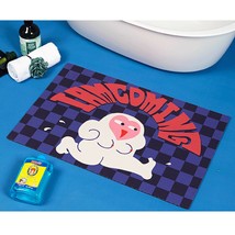 Vintage America Style checkered rug, whimsical pattern Bathmat, Funky do... - £57.87 GBP