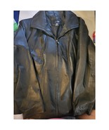East 5th Genuine Leather Zip Jacket Black Women&#39;s 1X #501 - $1,093.60 MXN